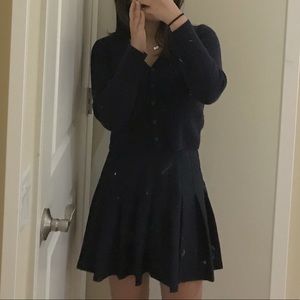 american apparel navy tennis skirt